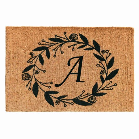 Calloway Mills Monogram Door Mat, Black, Natural, 24 in W x 36 in L 103362436A